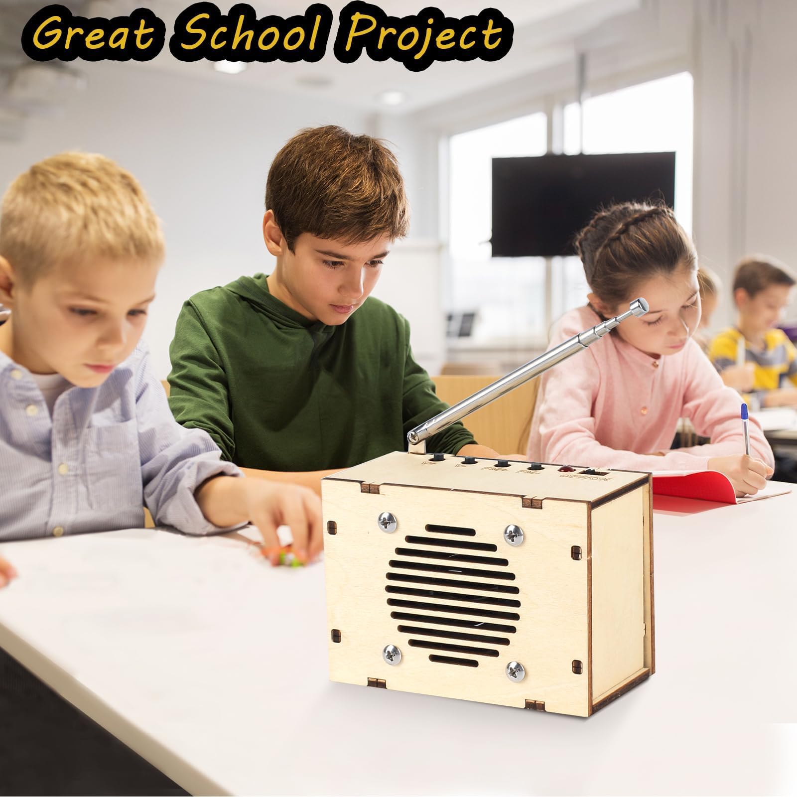 Classic Wood FM Radio Assembly Kit