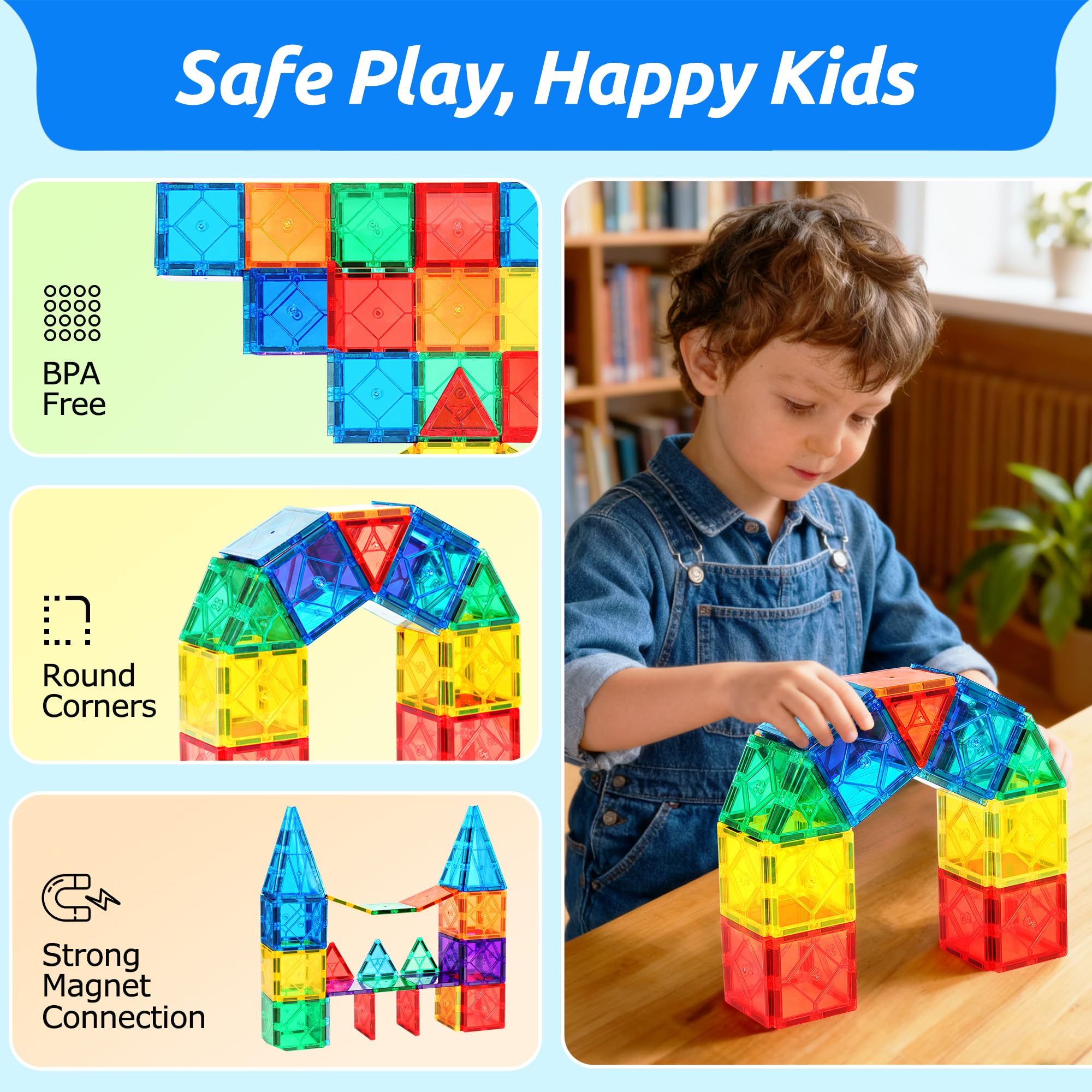Magnetic Discovery Tiles for Creative Minds