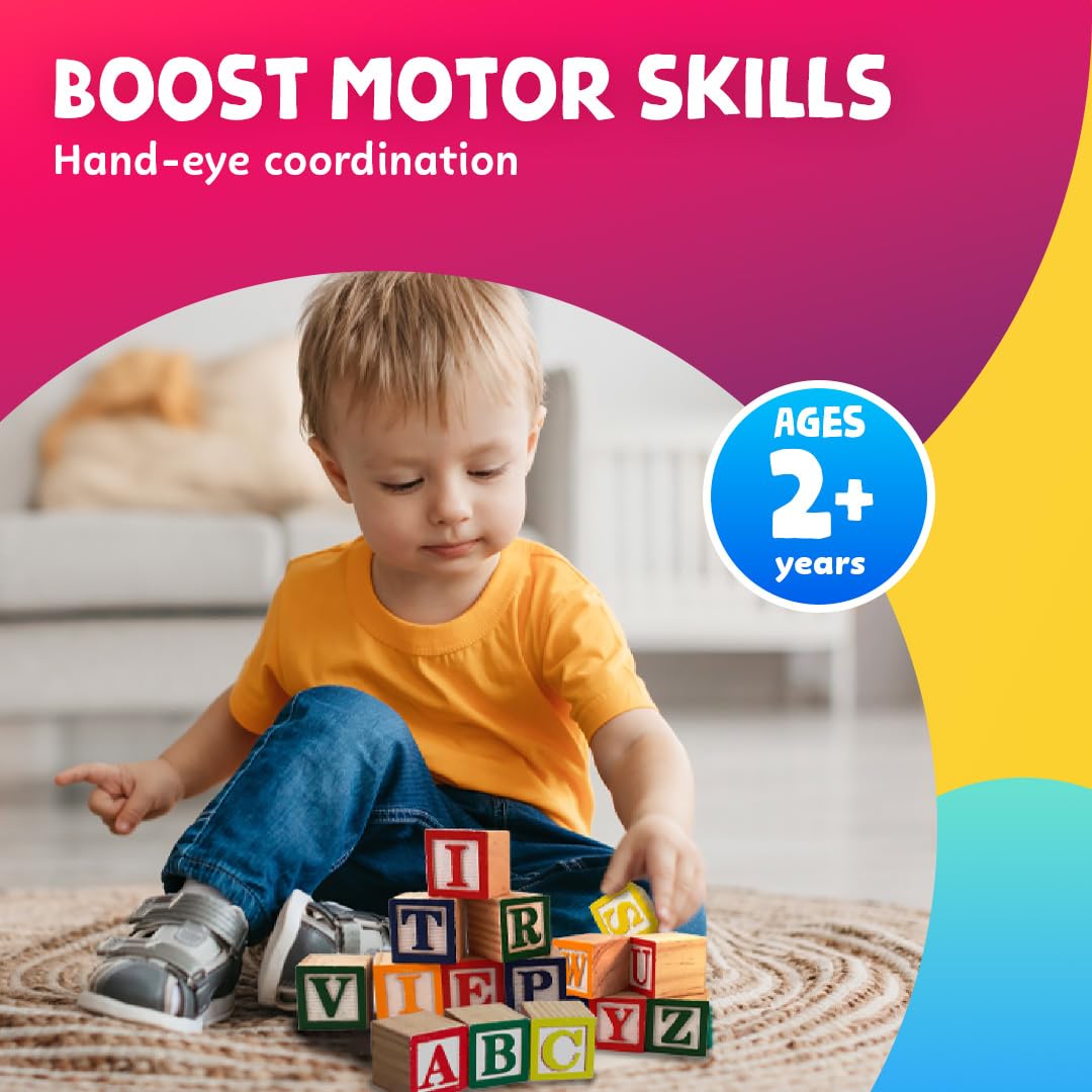 Premium Wooden Alphabet Learning Blocks