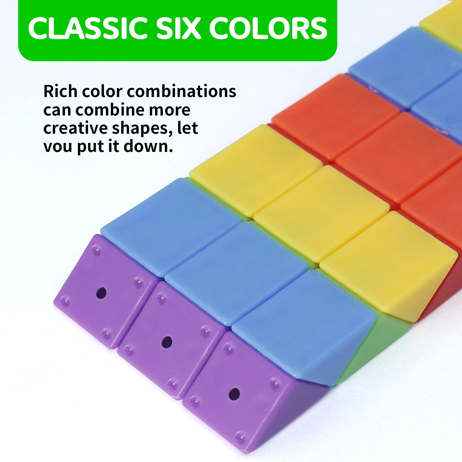 Transforming Snake Cube Fidget Puzzles