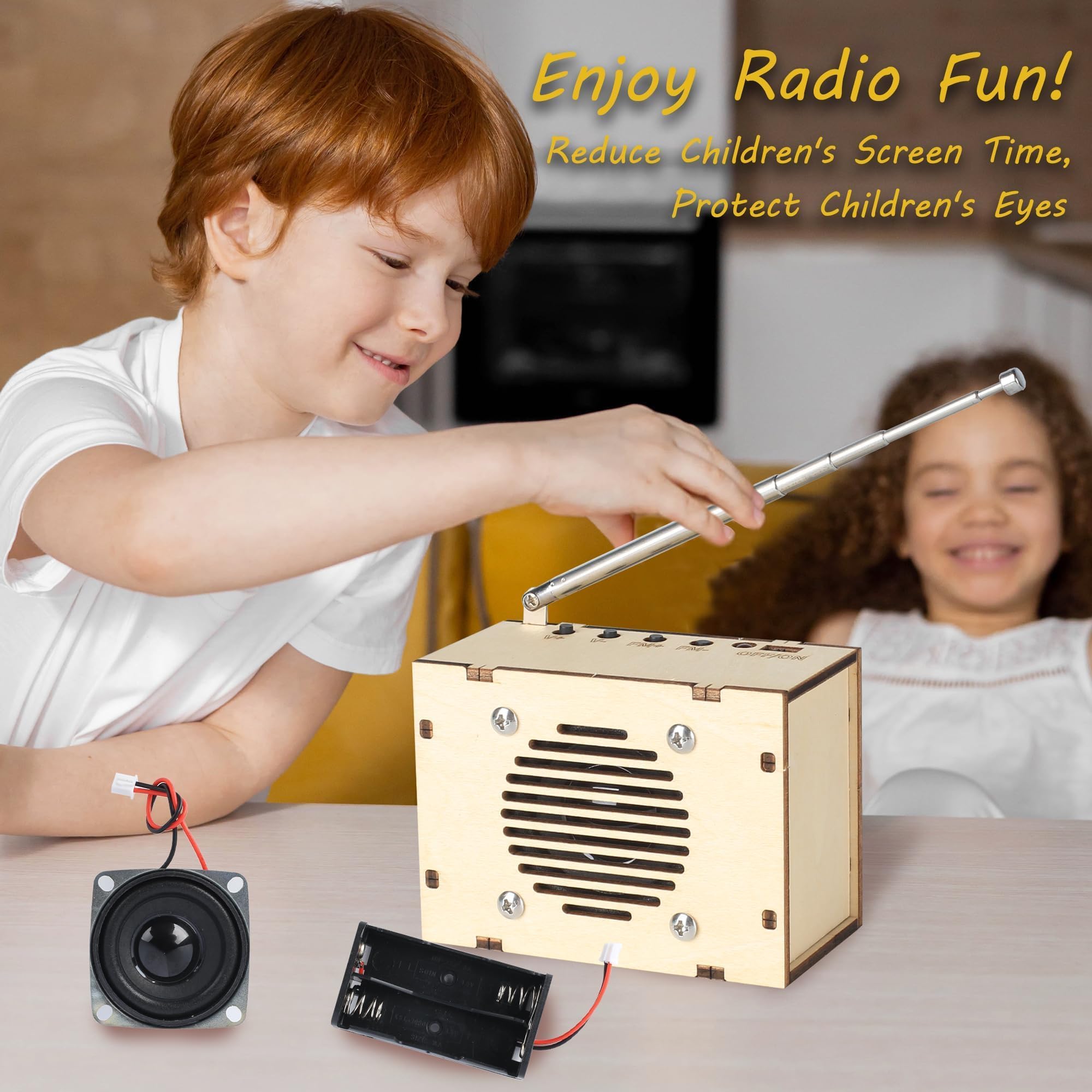 Classic Wood FM Radio Assembly Kit