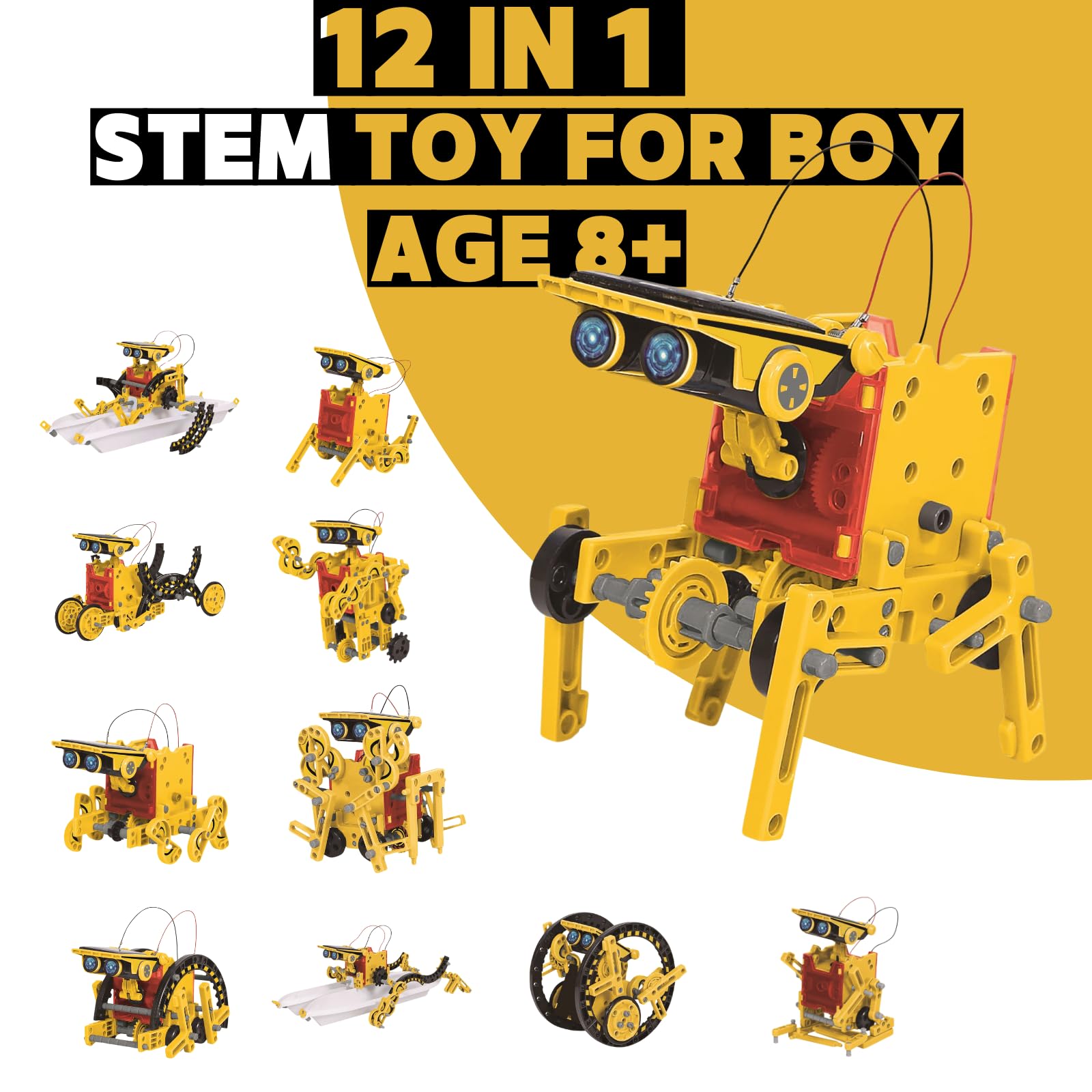 12-in-1 Solar Robotics Engineering Kit