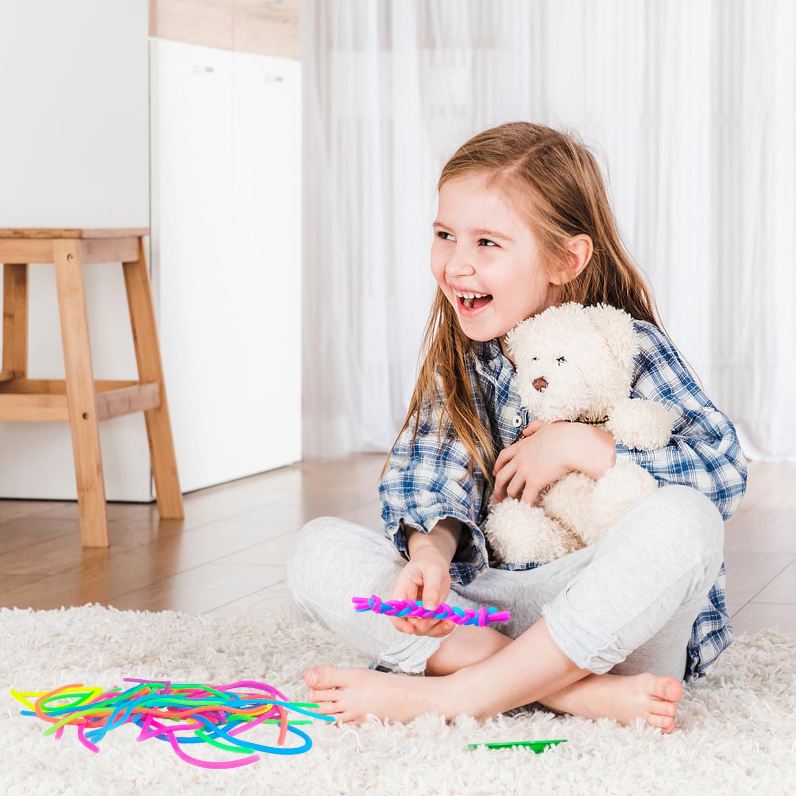Colorful Flexible Sensory Fidget Strings