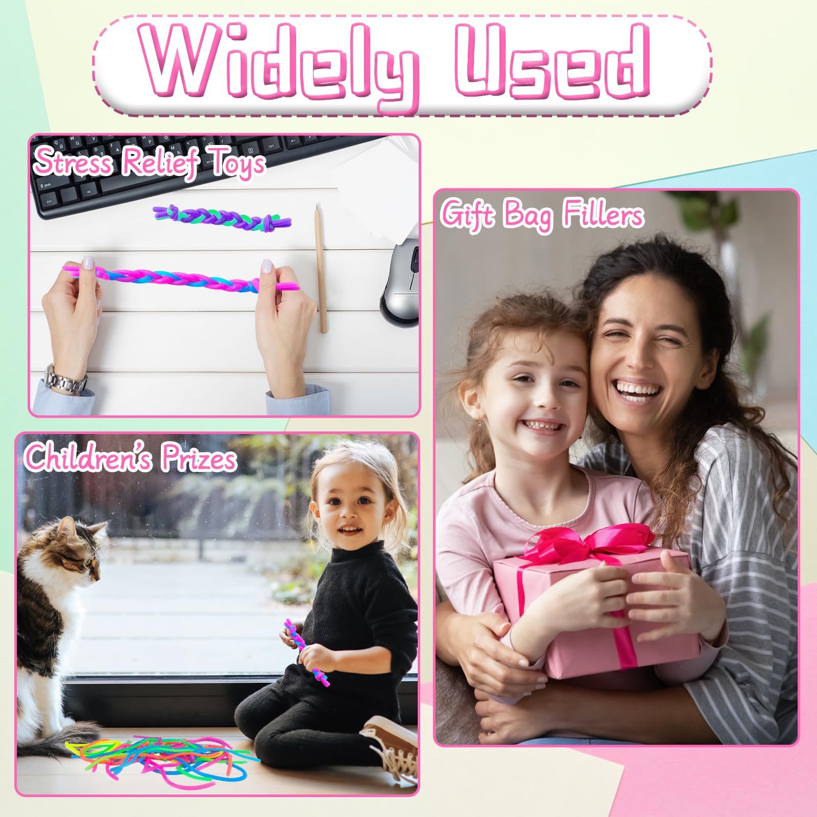 Colorful Flexible Sensory Fidget Strings