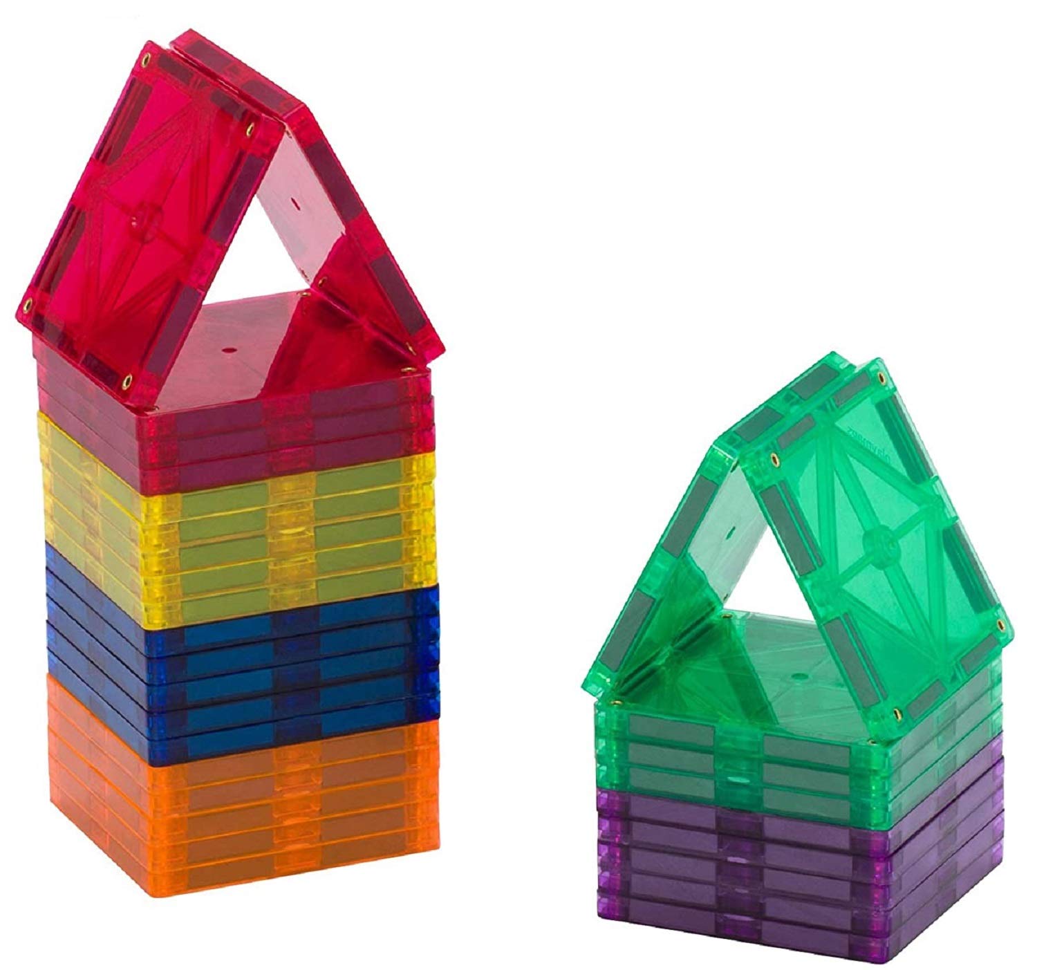 30-Piece Magnetic Building Squares for Creative Play