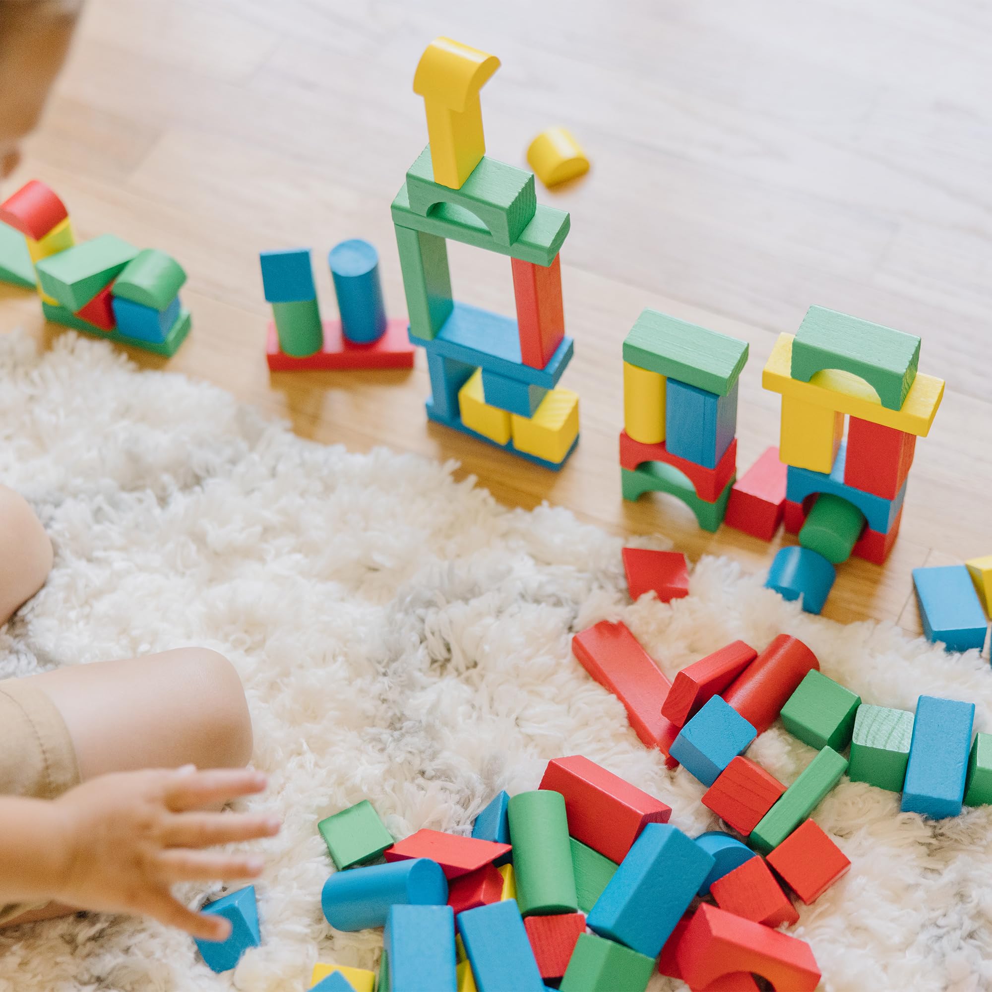 Colorful Wooden Building Blocks